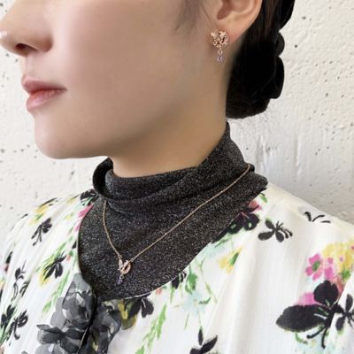 蝶　三日月モチーフ　ピアス　ＳＡＸＡ０１６５　　ＸＰ
